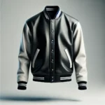 Dantee Black Leather Varsity Jacket
